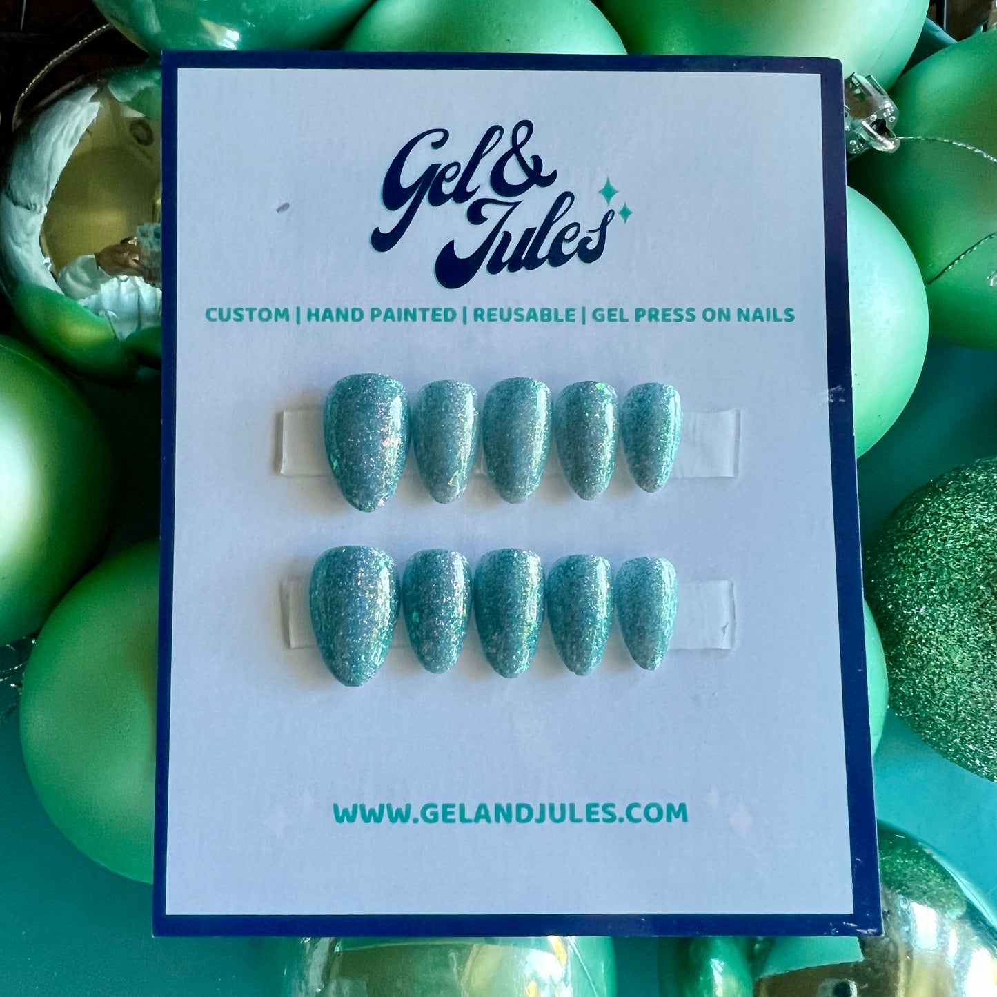 PRE-MADE - Blue Glitter